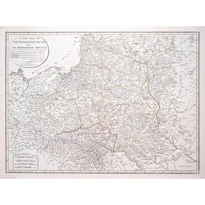 Robert Sayer | A new map of the Kingdom of Poland