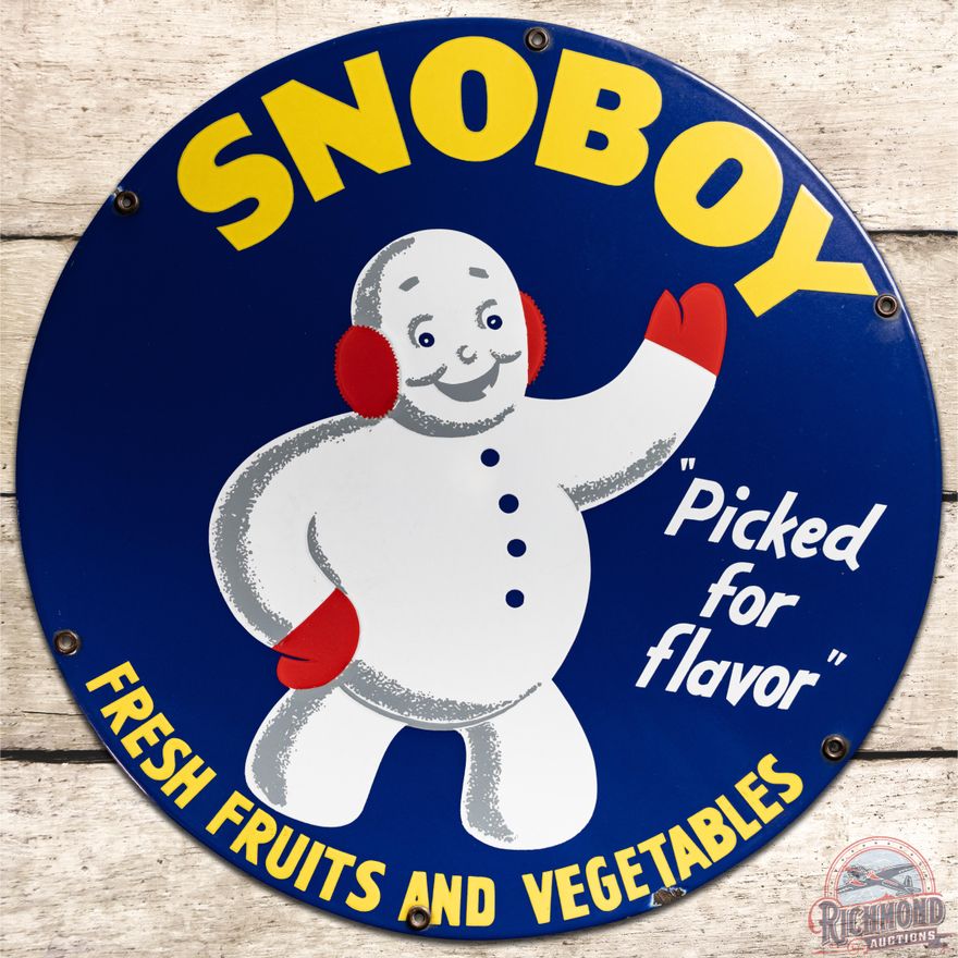 20" Snoboy "Picked for Flavor" Fresh Fruits & Vegetables SSP Sign - 9