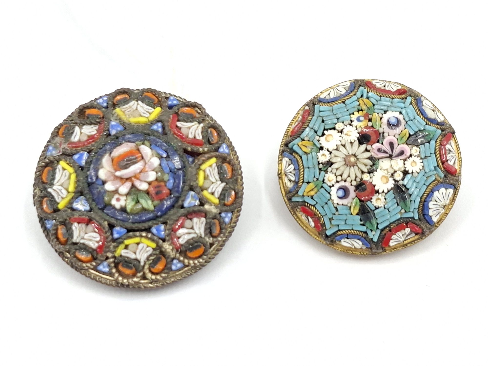 Micro Mosaic Brooches