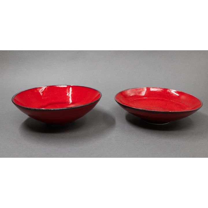 Len Castle - Two lava bowls