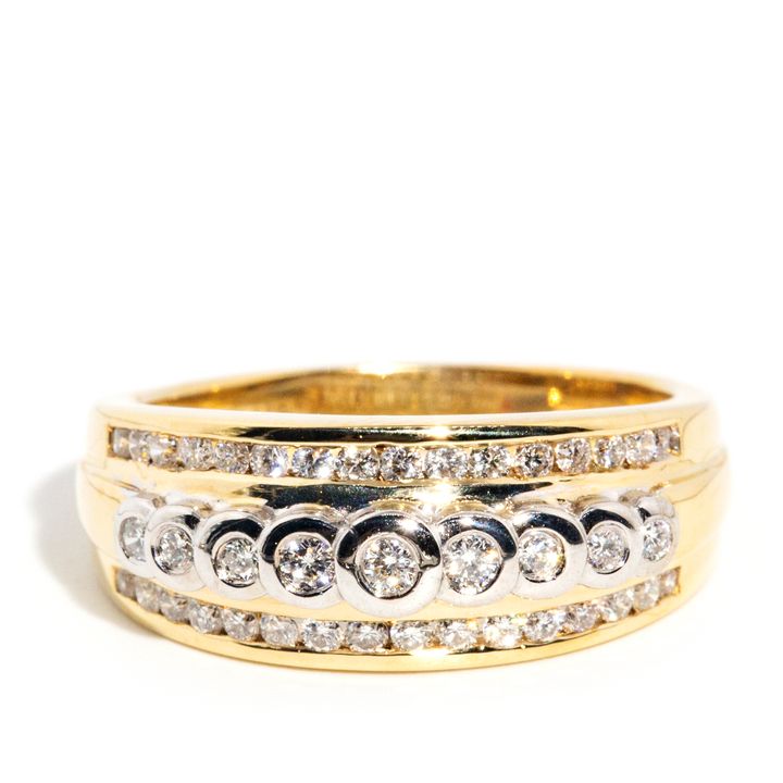 0.57 Carat Diamond Dress Ring 9ct Gold,