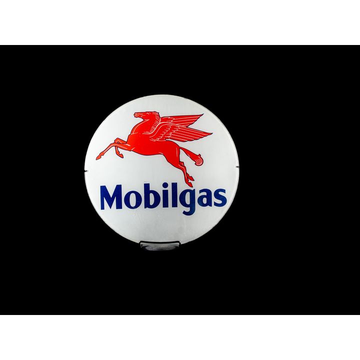 13.5" Mobilgas Gasoline Glass Globe Lens