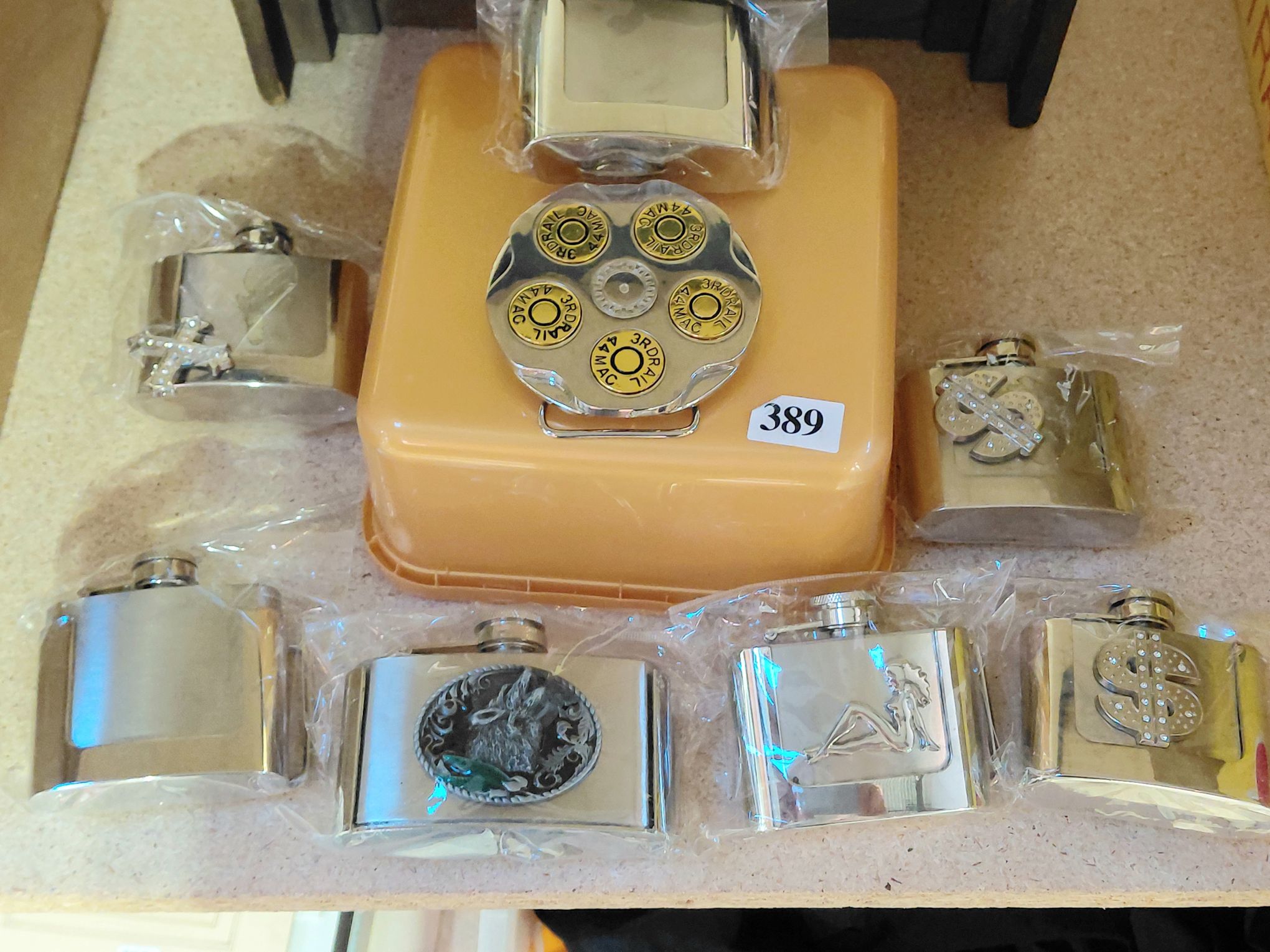 389 · MODERN BELT FLASK COLLECTION