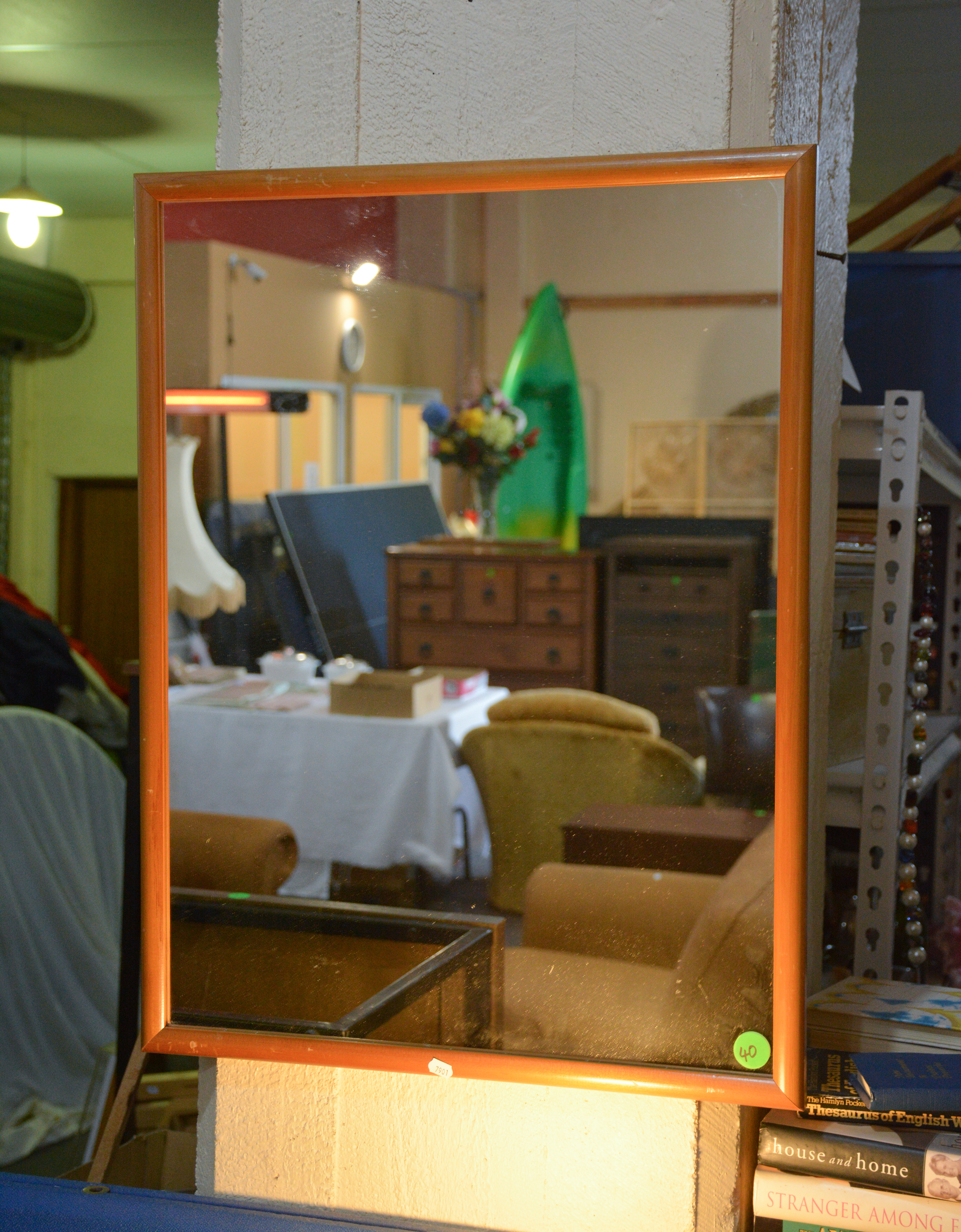 Wood Framed Wall Mirror — NZ auction result
