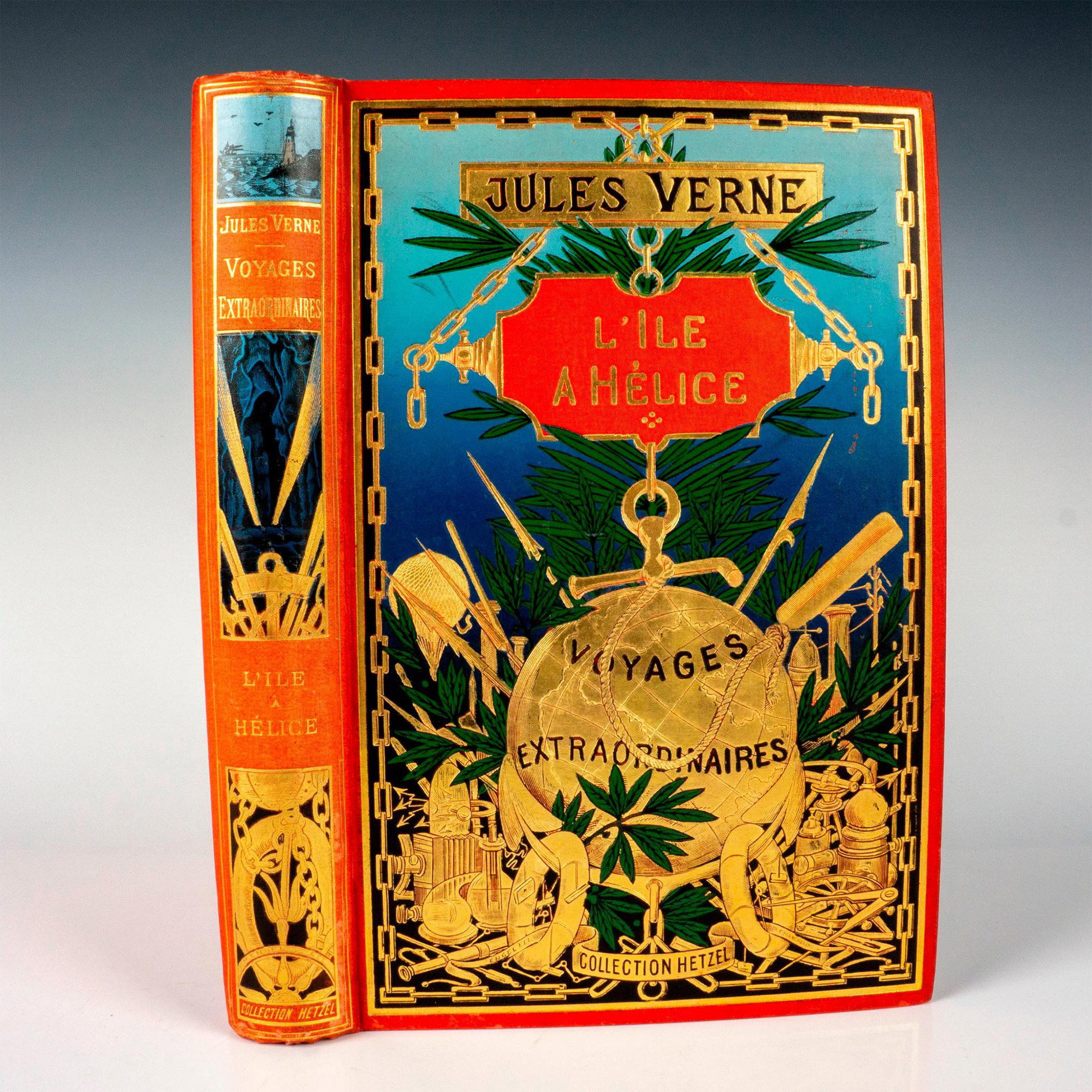 Jules Verne, L'Ile a l'Helice, French Edition Au Globe Dore