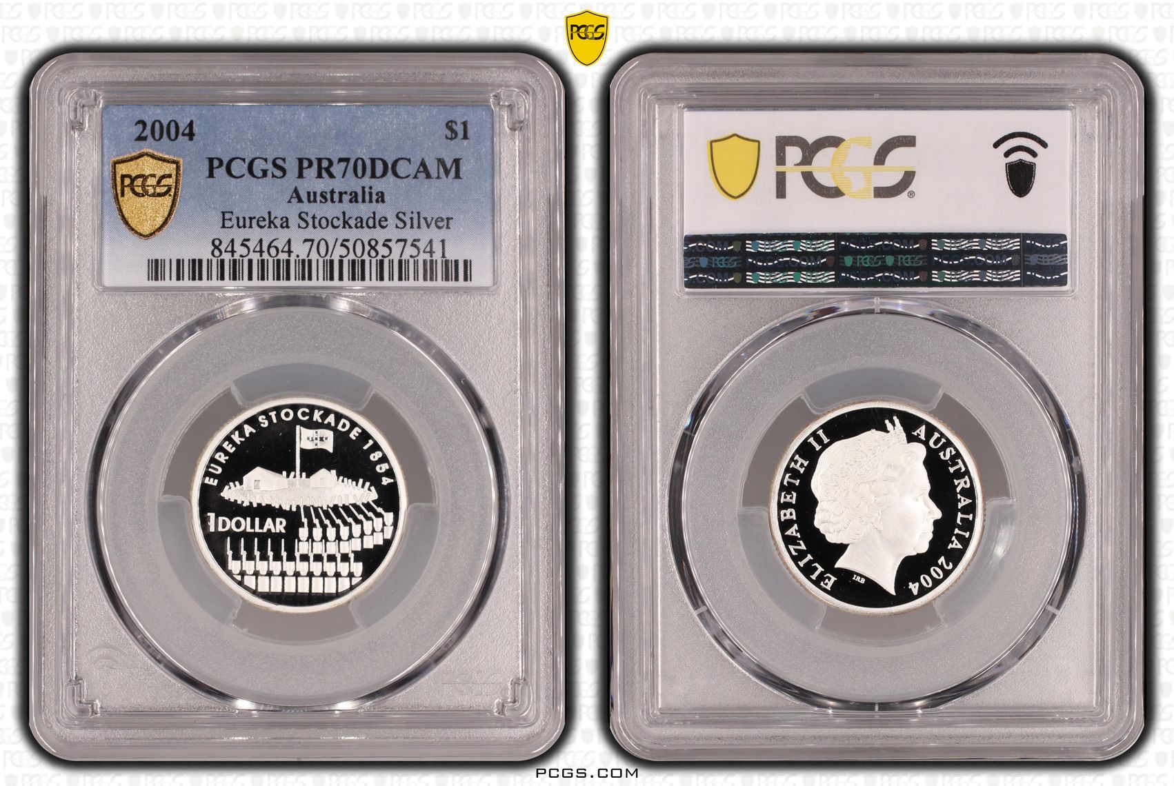 Eureka Stockade POP 20/0, One Dollar, 2004, PCGS PR70DCAM