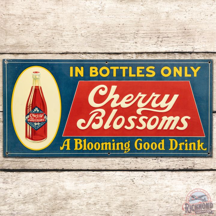 Cherry Blossoms A Blooming Good Drink SST Sign w/ Bottle - 8.5