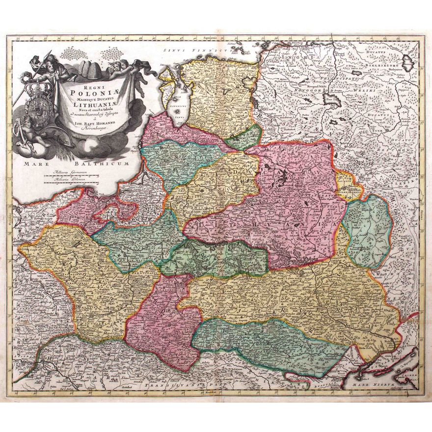 Johann Baptist Homann | Regni Poloniae Magnique Ducatus Lithuaniae…