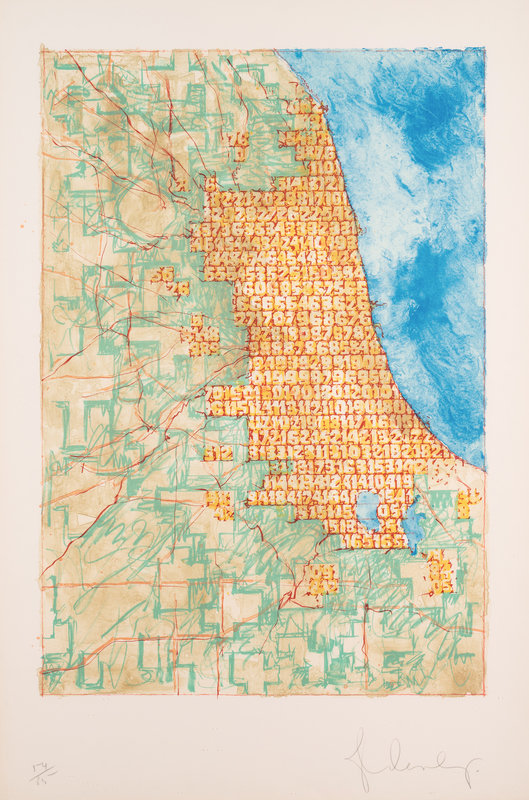 Claes Oldenburg
(American, b. 1929)
Chicago Stuffed with Numbers, 1977