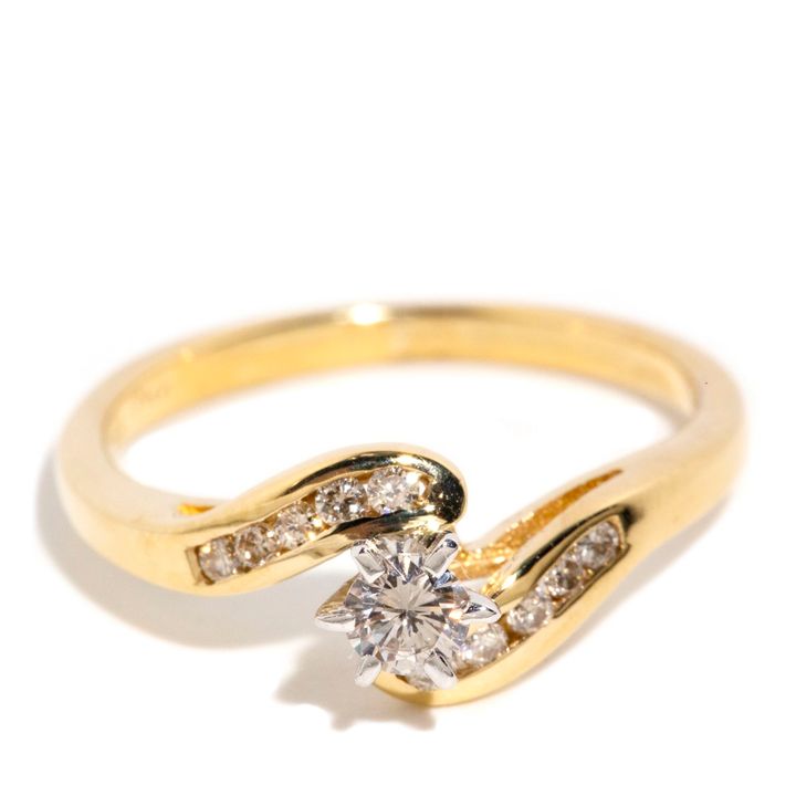 Diamond 9ct Gold Ring,