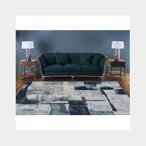 200cm by 150cm - Modern 3D Geometric Design Area 13 Rug Blue | SM 51677/1893 B4 (S6)
