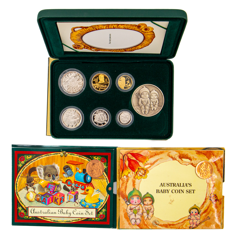 Elizabeth II, Baby Coin Set, Five Cents - Two Dollars, 1997 - 1999, FDC
