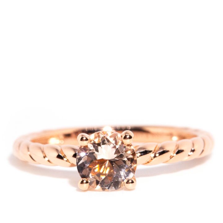 Morganite Rose Gold Ring