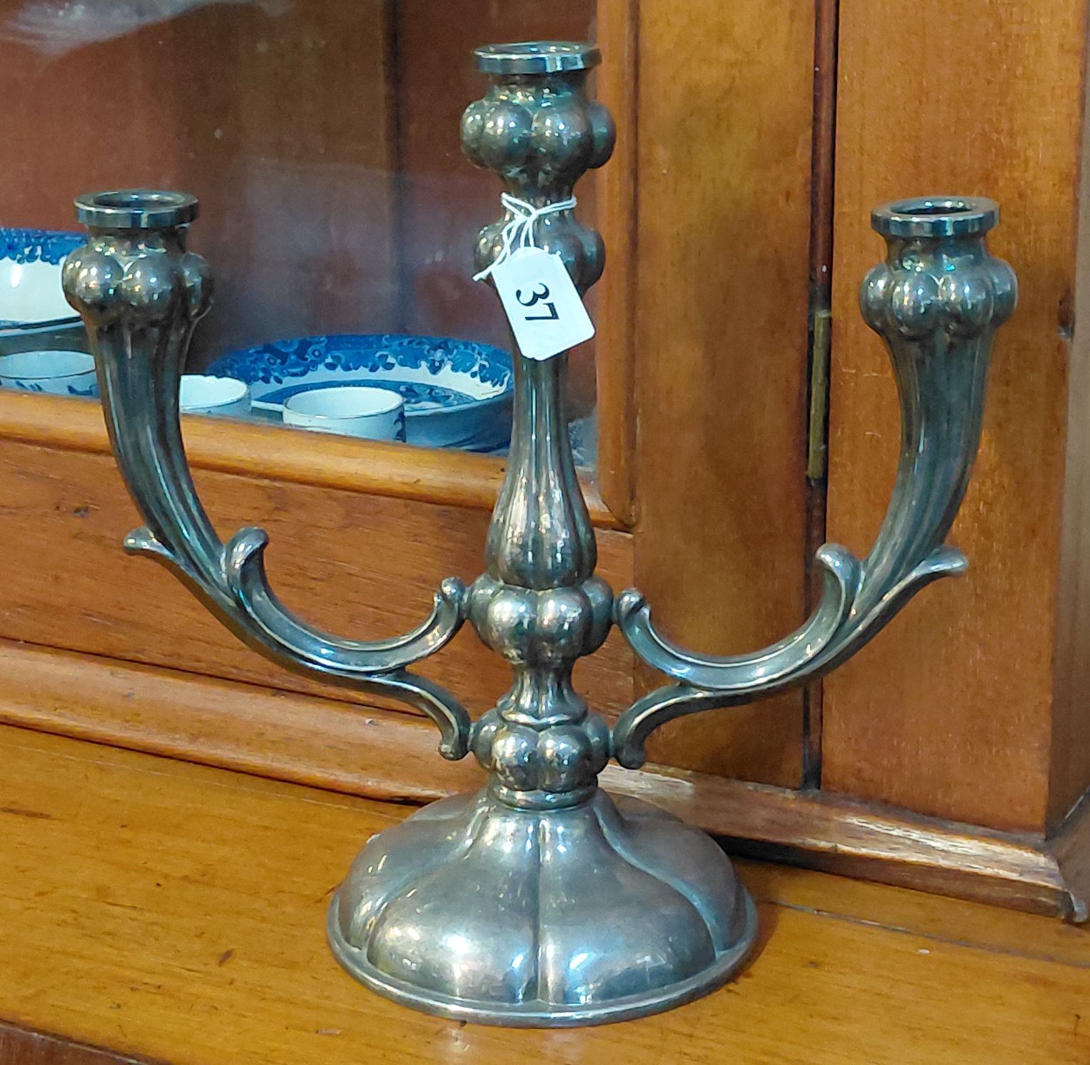 SILVER PLATE CANDELABRA