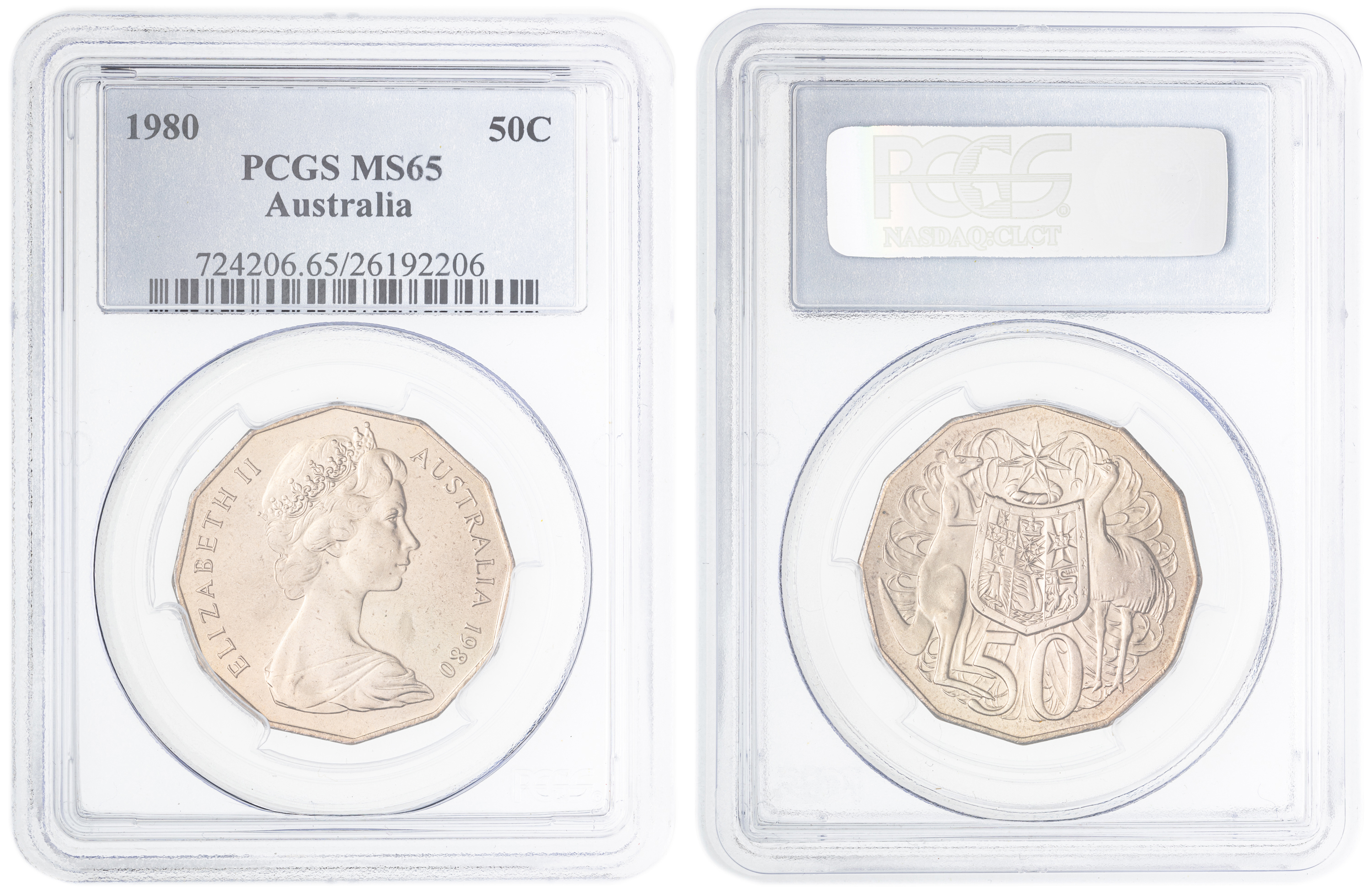, Fifty Cent, 1980, PCGS MS65