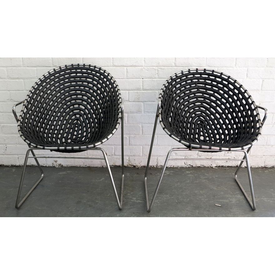PAIR OF ZULU MAMA CAFE CHAIRS