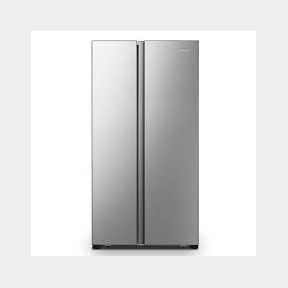 Hisense 516L Frost Free Side by Side Fridge-Inox