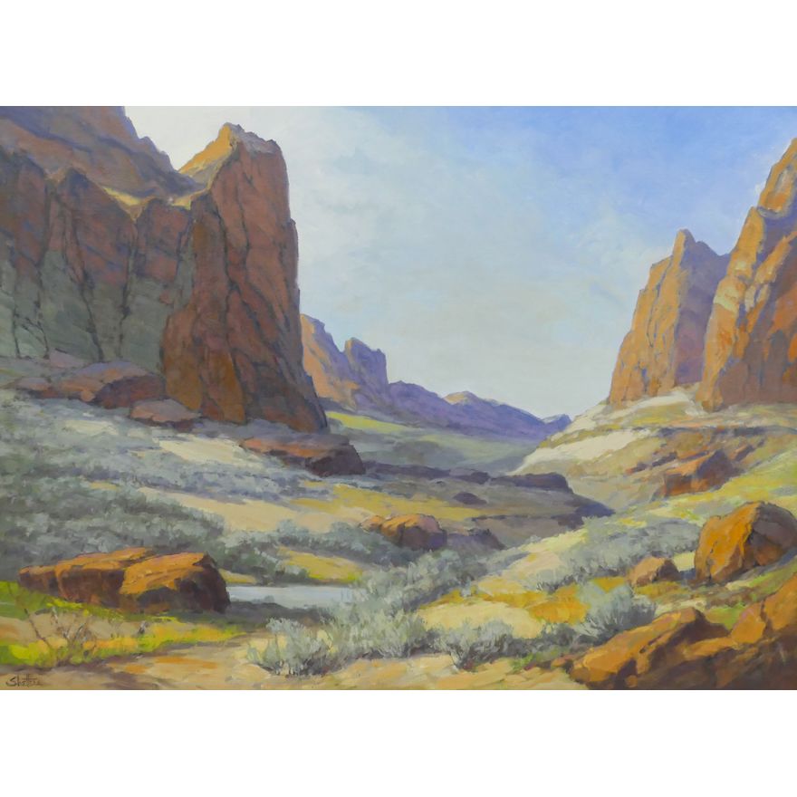 Peter Winthrop Sheffers ''Gates of the Canyon'' Oil