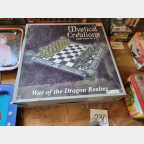 Mystical Creations War of the Dragon Realms Chess Set