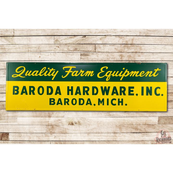 10' John Deere Quality Farm Equipment Single Sided Metal Sign TAC 8.75