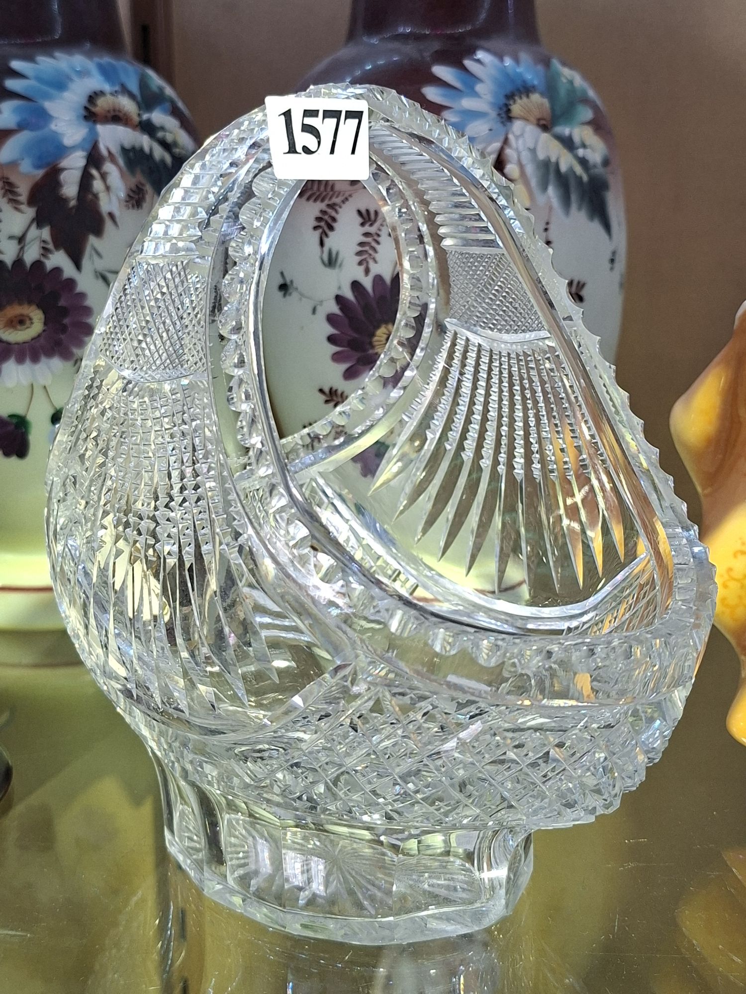 Edinburgh Crystal Basket Vase