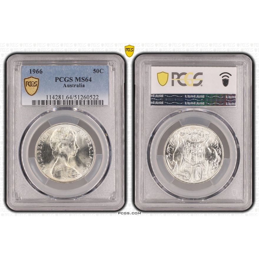 Fifty Cent, 1966, PCGS MS64