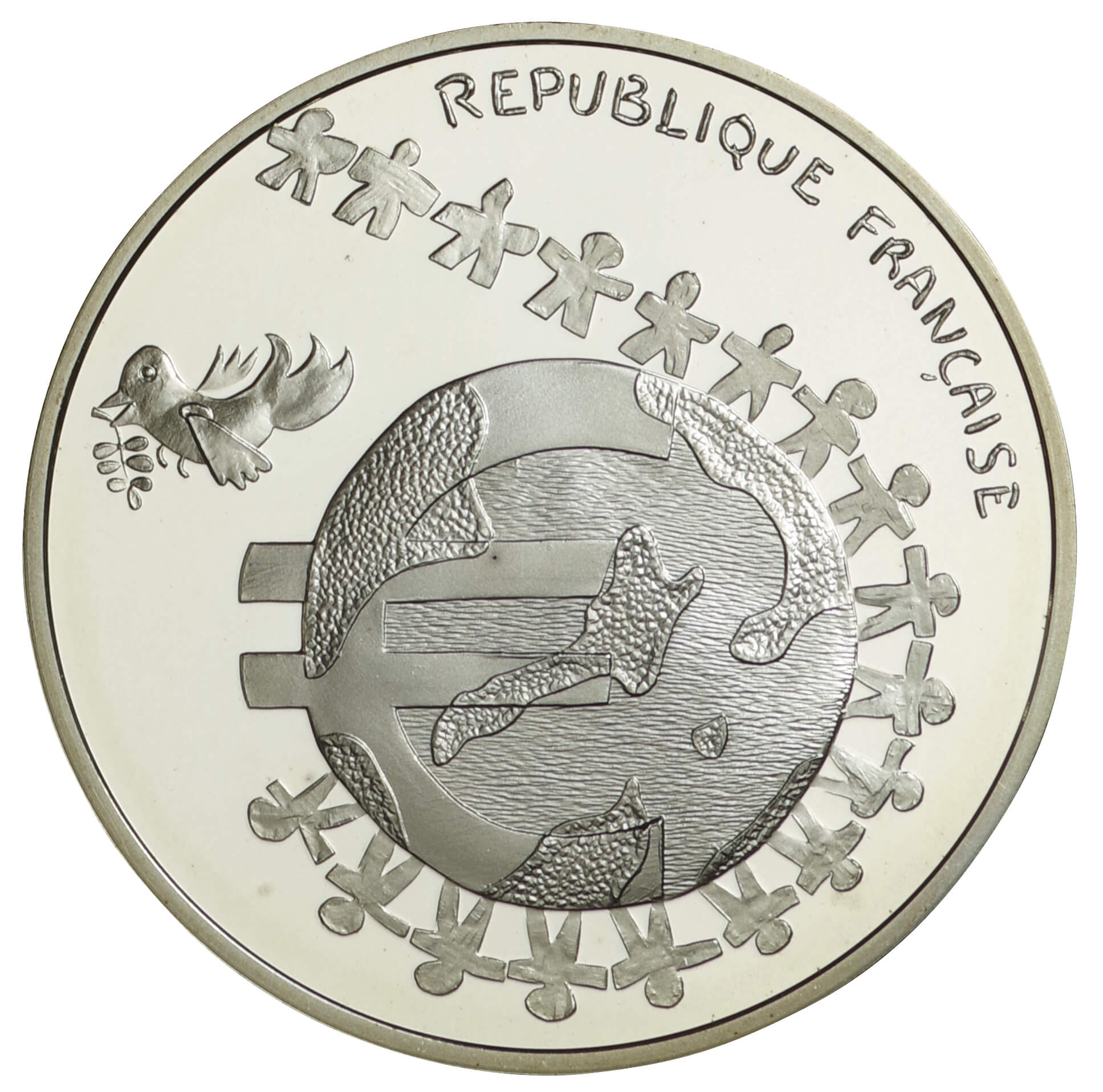 フランス-France. 2002-2003. Silver. 4種揃プルーフ. Proof. ユーロ1