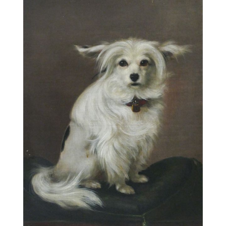 Otto Bache ''Della'' (Dog Portrait) 1862 Oil
