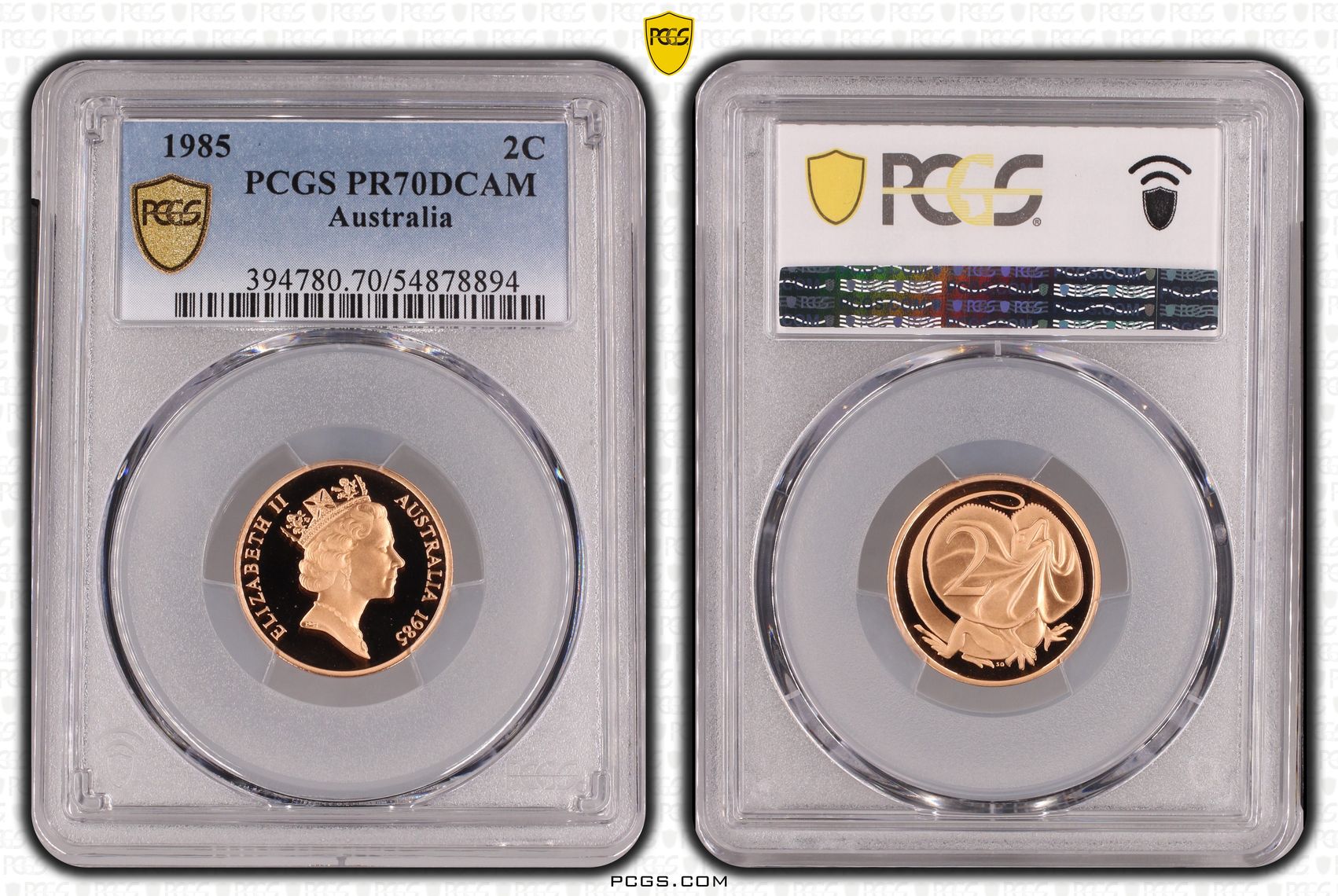 Two Cent, 1985, Pcgs Pr70dcam