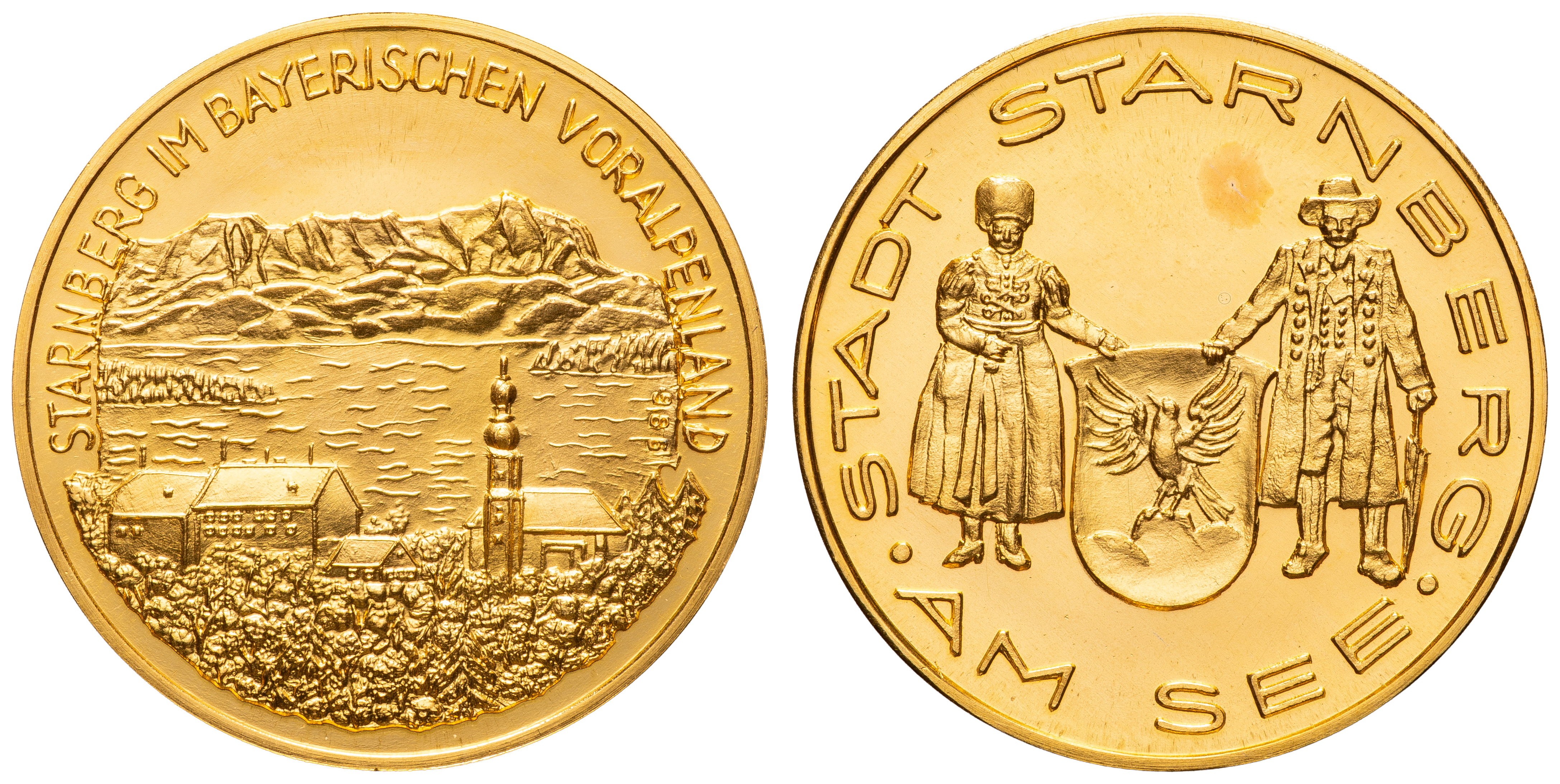 Germany, City of Starnberg - Commemorative Souvenir Medallion, Late 1900S, FDC