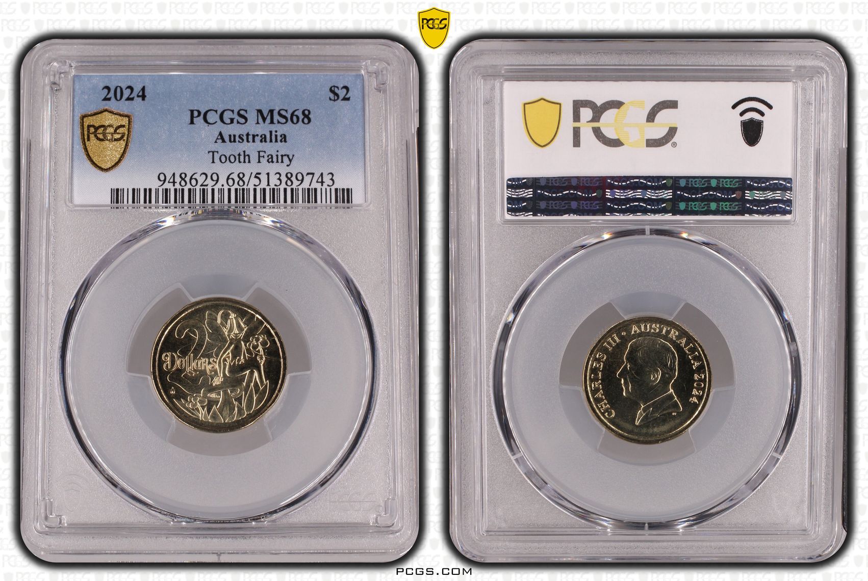 Tooth Fairy, Two Dollar, 2024, PCGS MS68