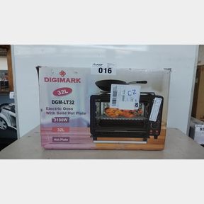 DIGIMARK - 32L MINI KITCHEN ELECTRIC OVEN WITH SOLID HOT PLATE - 3100W -