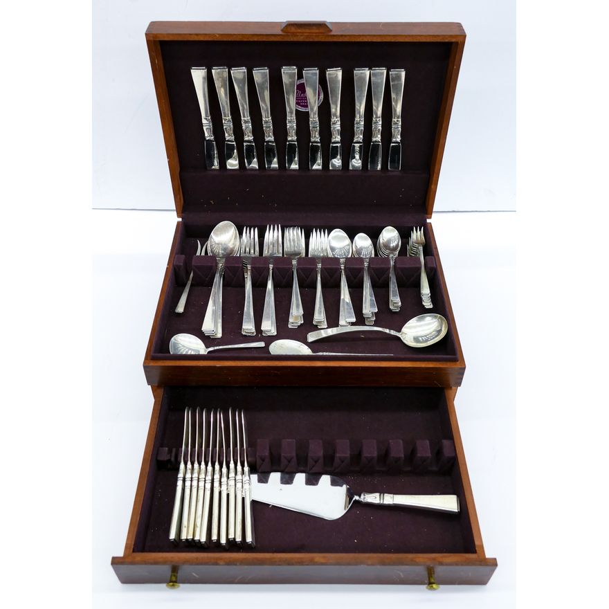 72pc Frank Smith Sterling ''Classic Beauty'' Flatware Service for 10