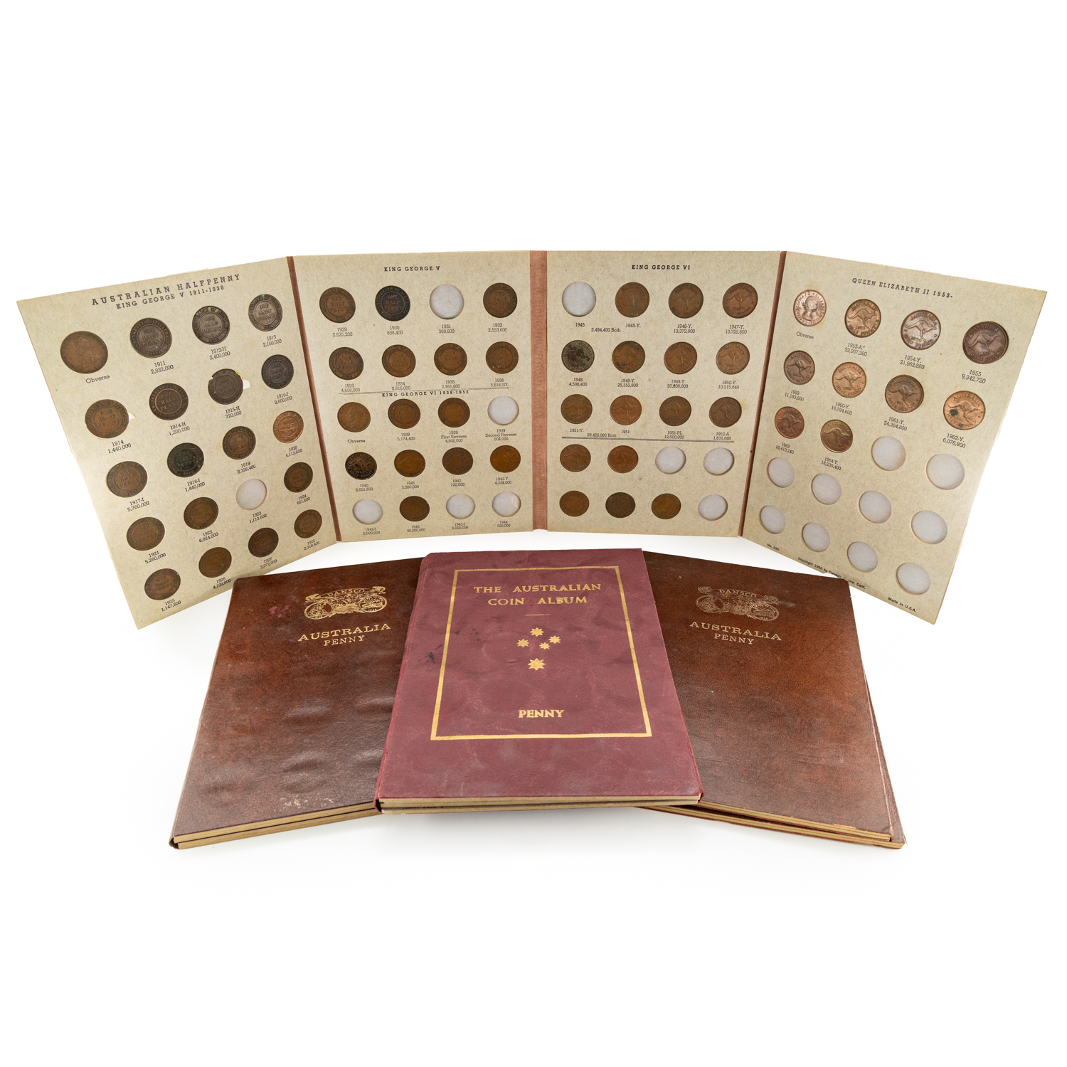 George V - Elizabeth II, Penny, 1911 - 1964, G - EF