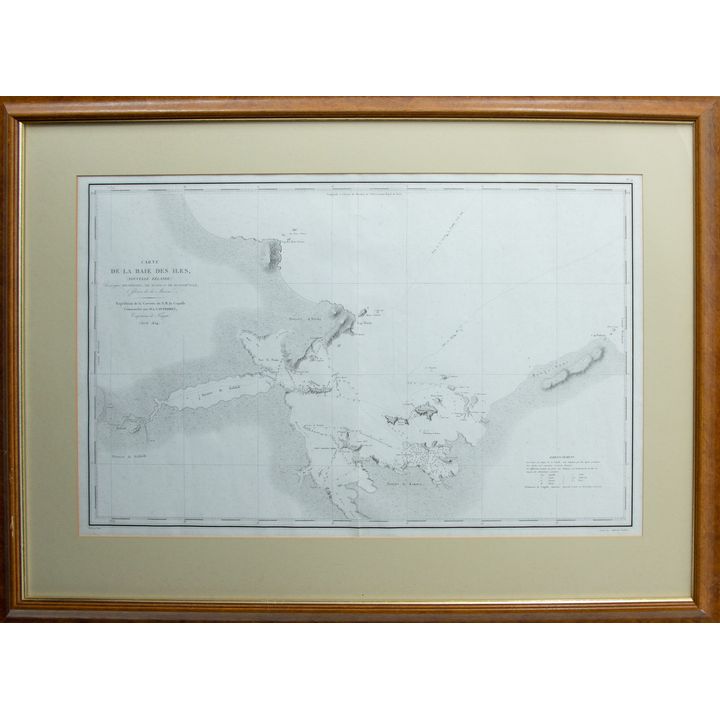 Captain M.L.I. Duperry 'Carte De La Baie des Iles (Bay of Islands) (Nouvelle Zealande)'