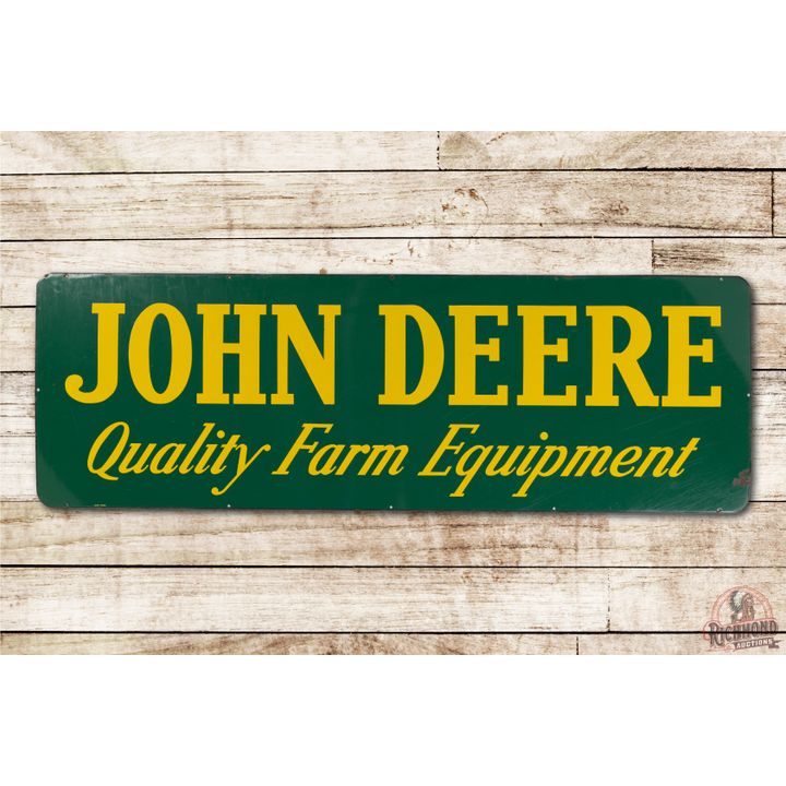 6' John Deere Green Quality Farm Equipment Single Sided Porcelain Sign TAC 9