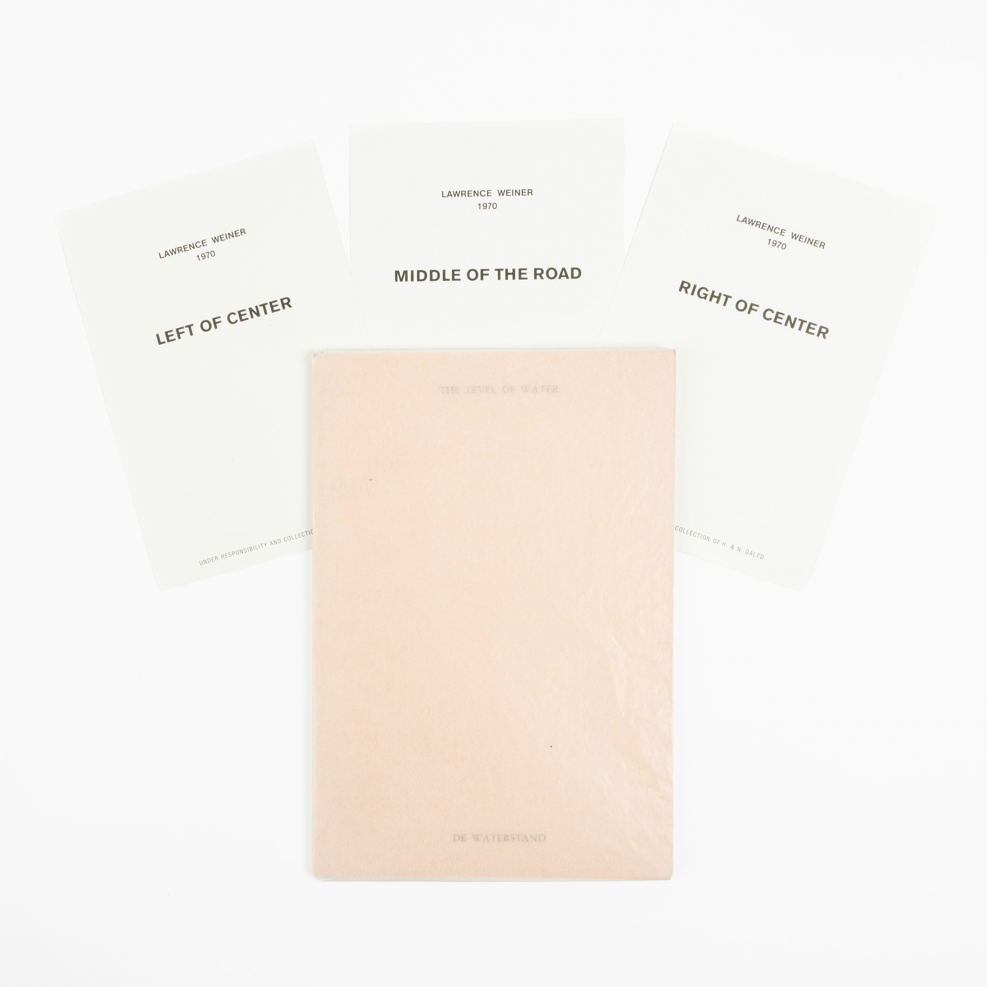 Lawrence Weiner - The level of water/ De waterstand – kavel bij Bernaerts, Antwerp