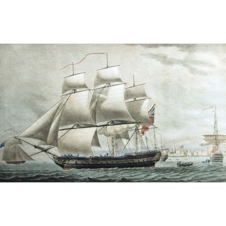 Robert Dodd 'Portrait of an East Indiaman sailing from Madras'