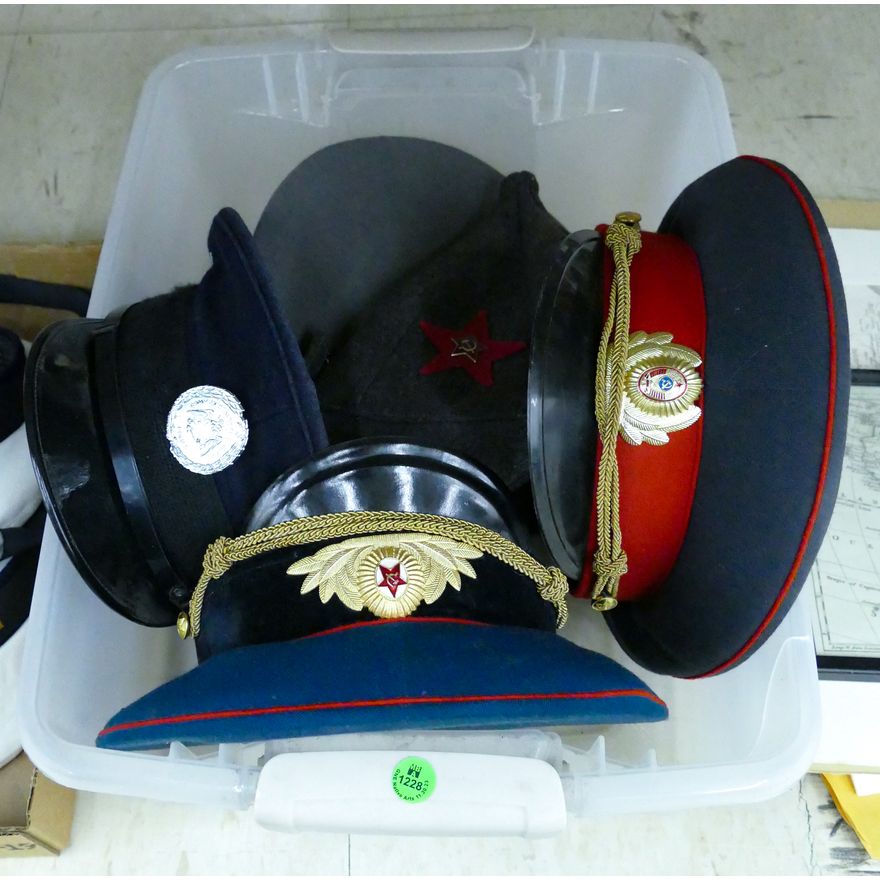 Tote 5pc Soviet Union Military Hats
