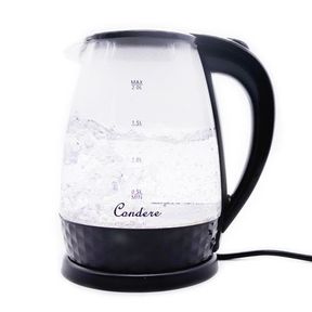 Condere - 2.0L Electric Glass Kettle (Black) - LX-3001 - LX-3001