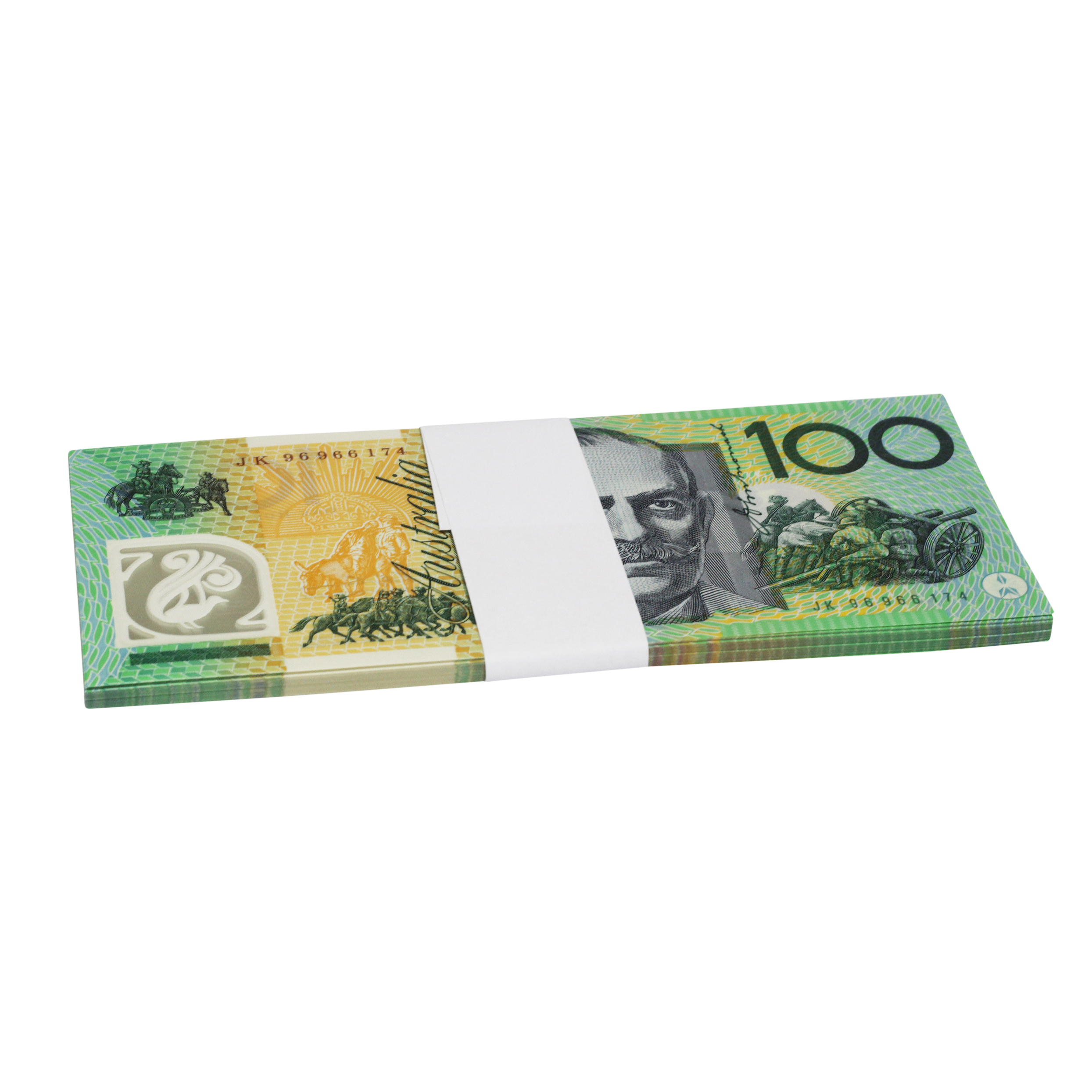 2204. · Bundle, Fraser/Evans, One Hundred Dollars, 1996, UNC
