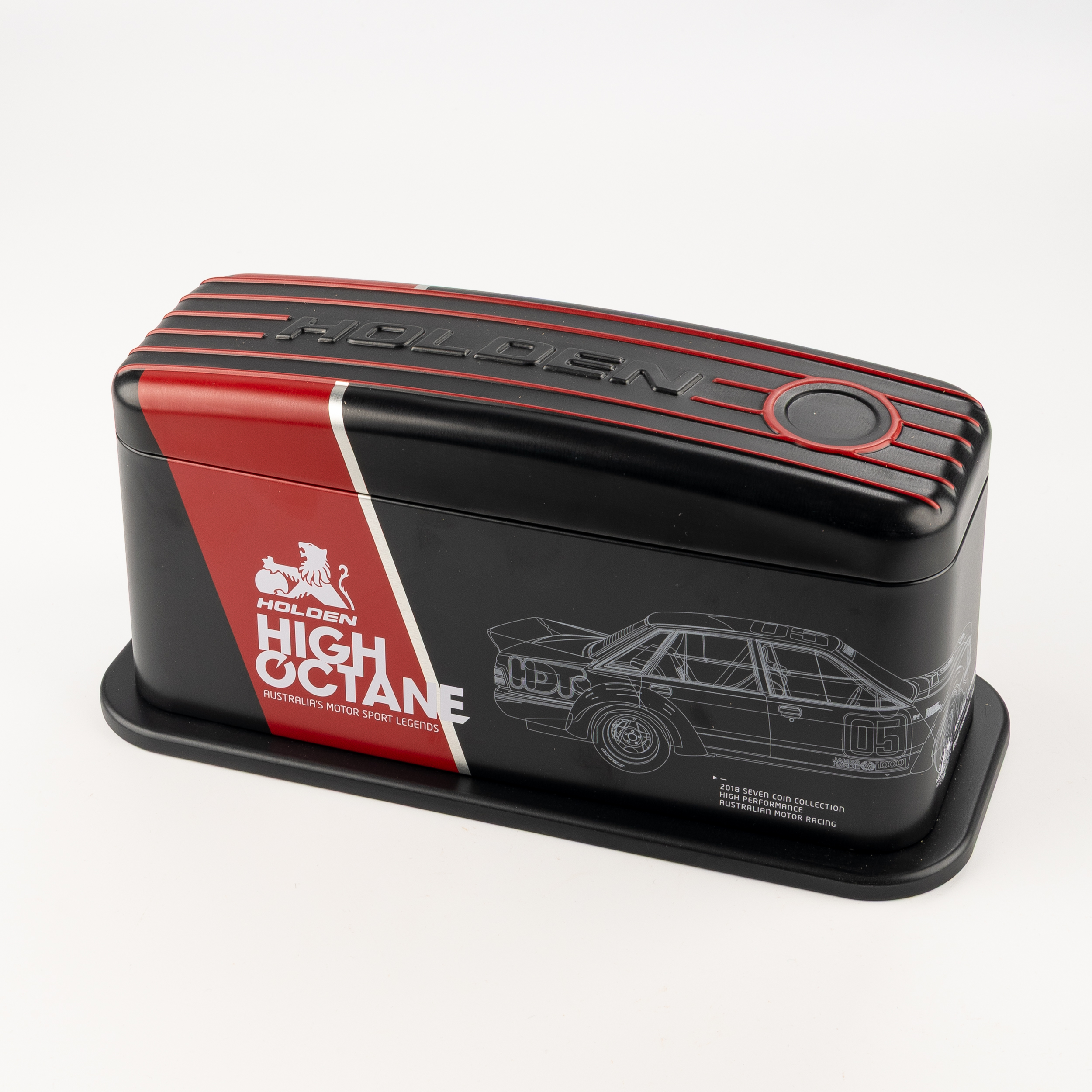 4 · Elizabeth II, RAM- Holden High Octane Tin- 7X 50C Carded Coin Set, Fifty Cents, 2018,  UNC