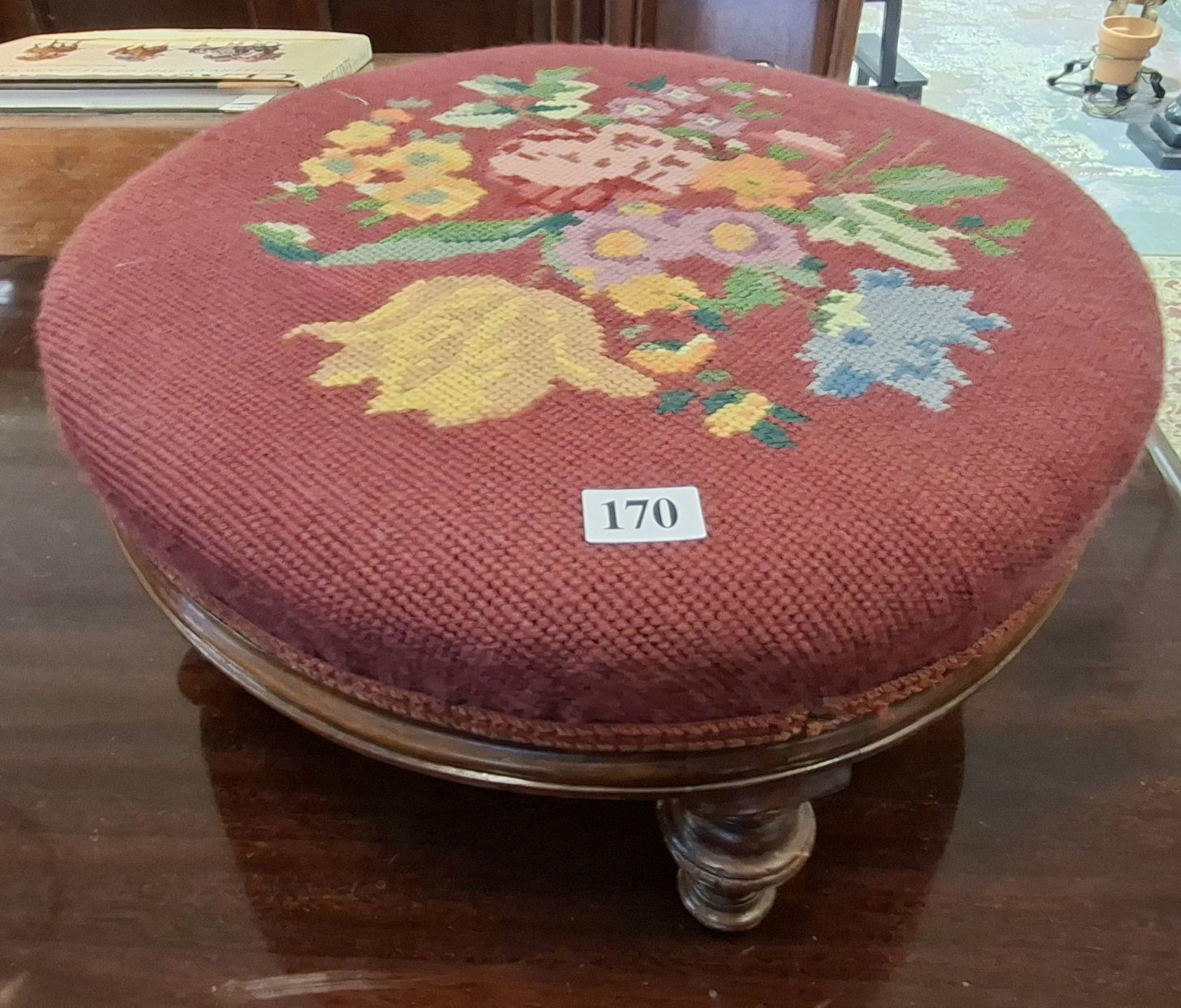 170 · EMBROIDED STOOL