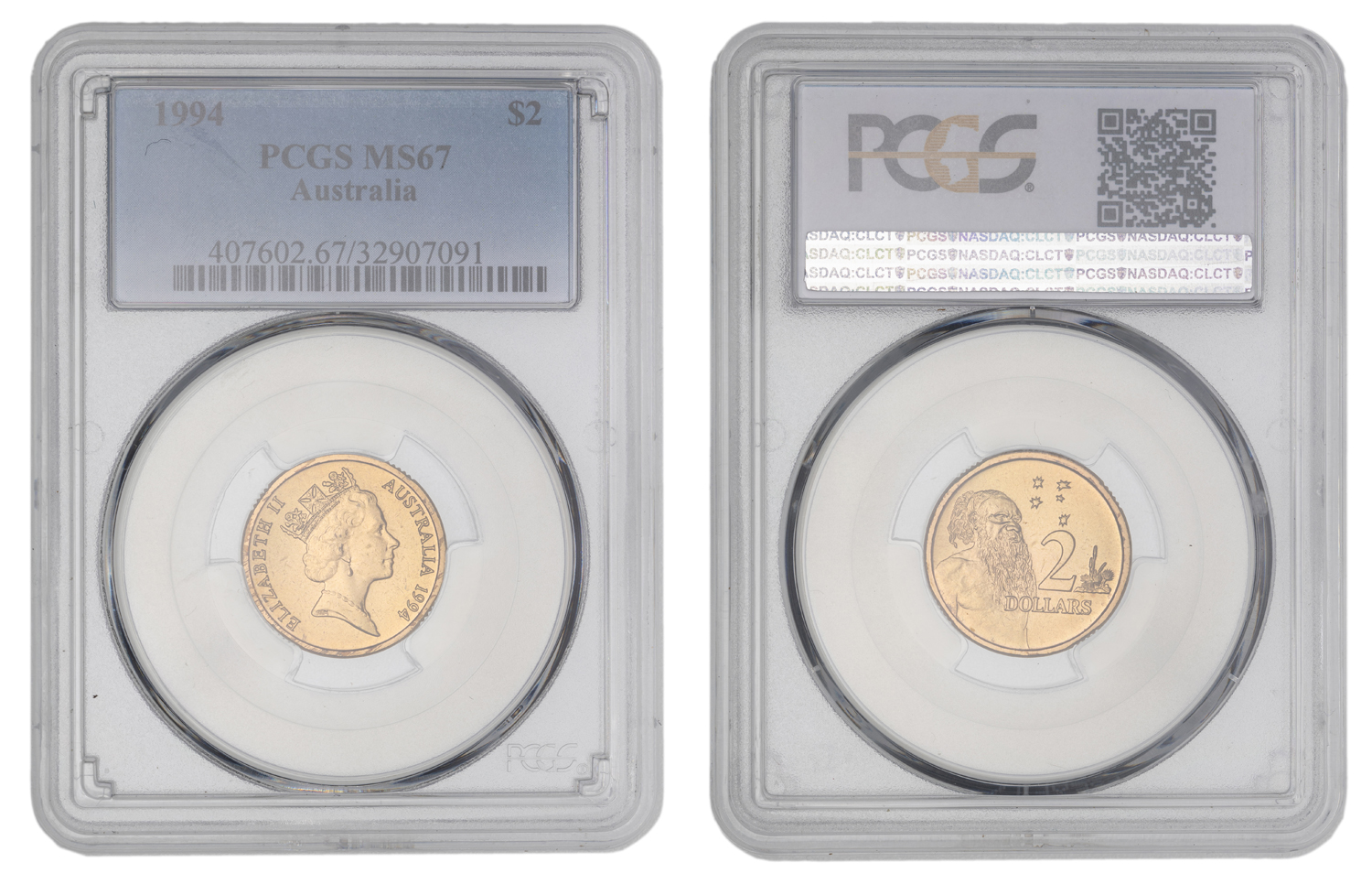 Elizabeth II, Two Dollar, 1994, PCGS MS67