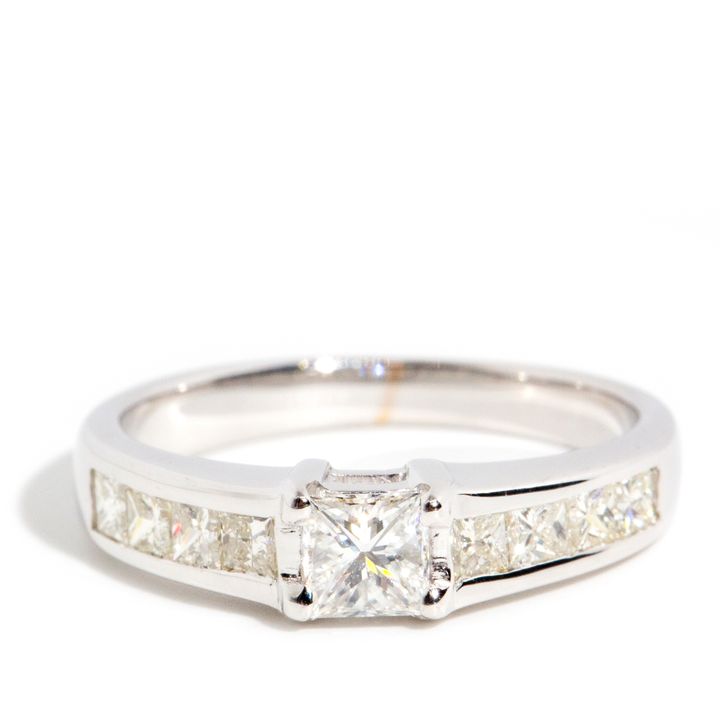 0.65 Carat Princess Cut Diamond Ring