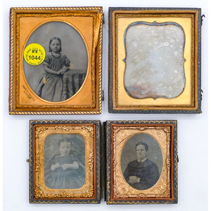 3pc Antique Daguerreotype & Ambrotype Photos