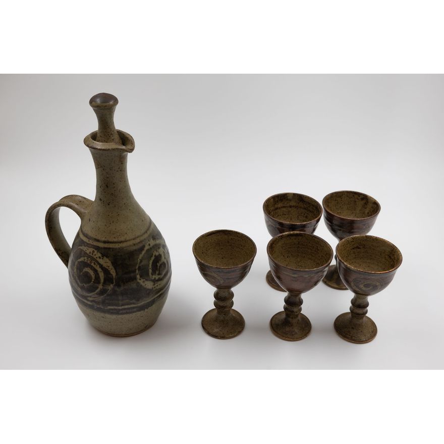 Adrian Cotter - Wine jug and five goblets