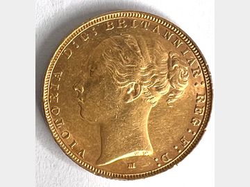 1886 VICTORIA YOUNG HEAD MELBOURNE MINT GEORGE & DRAGON GOLD SOVEREIGN