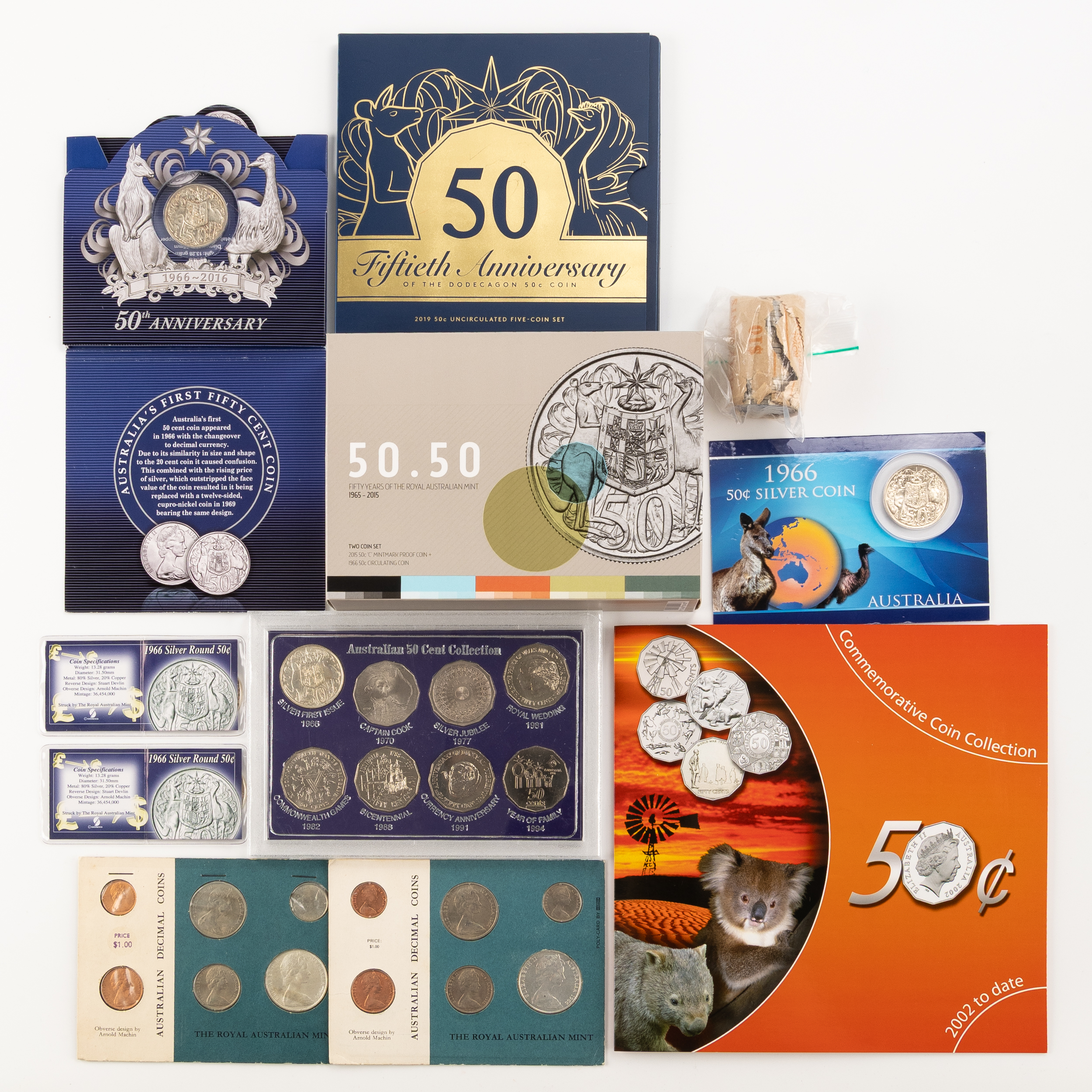 Elizabeth II, RAM, Fifty Cents, 1965 - 2005, UNC