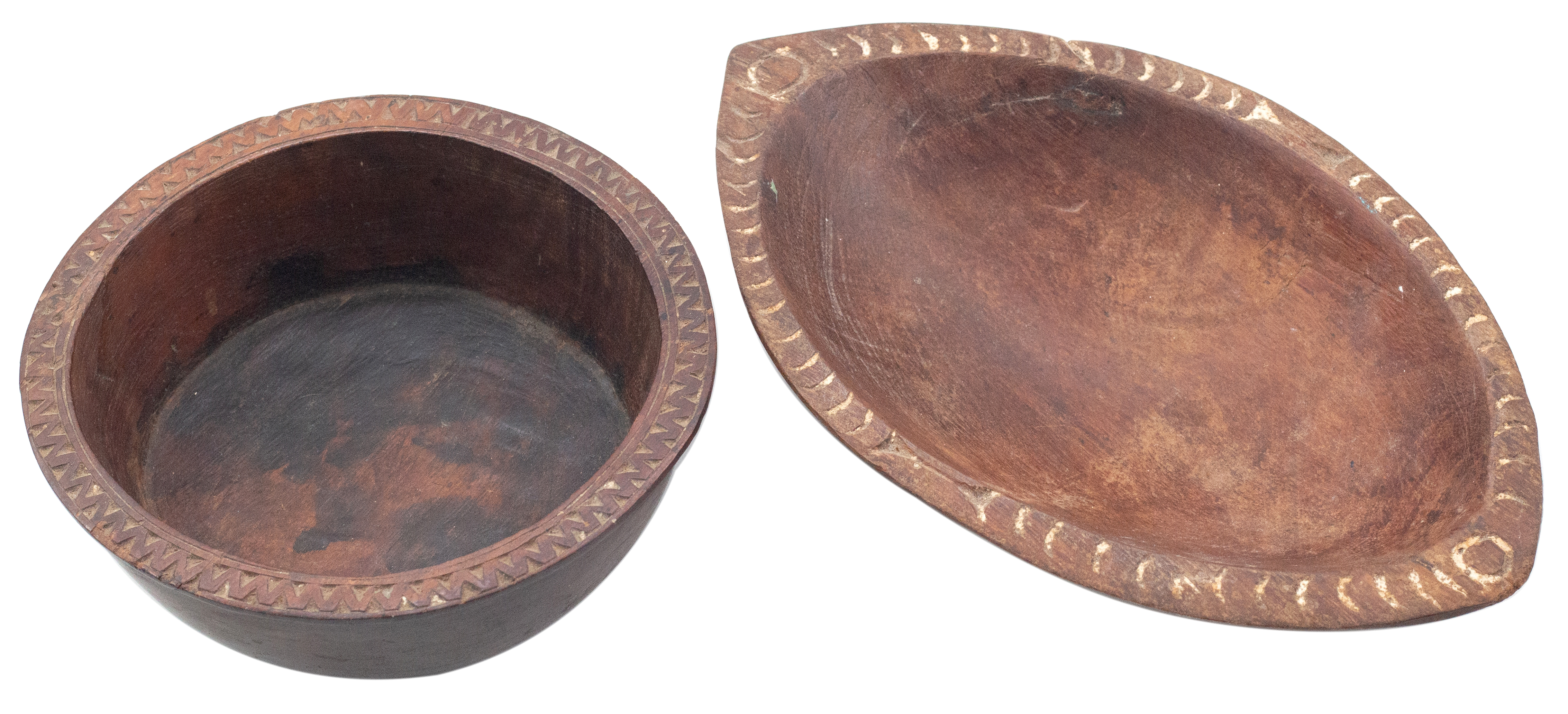 Papua New Guinea, Trobriand Islands, Massim Culture, Hardwood Bowls, 1930s, VGC